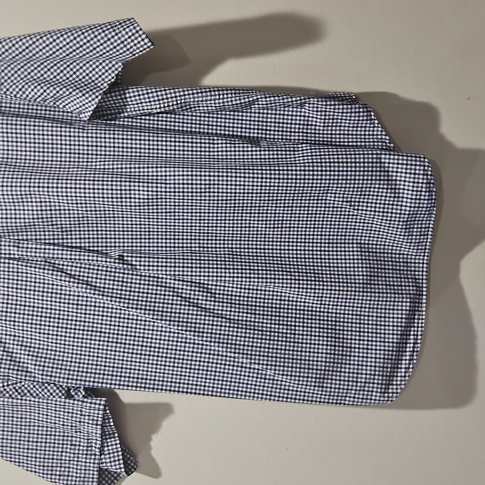 Tommy Hilfiger Blue Casual Button Down Shirt Classic Gingham size Large - Picture 8 of 11